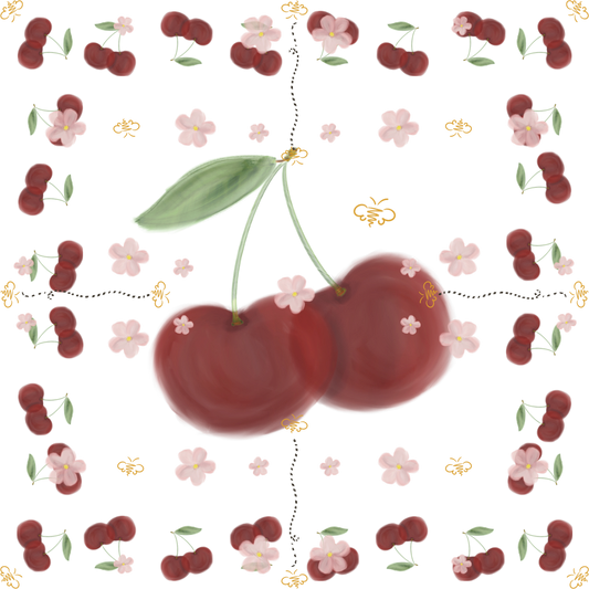 Wild Cherry Blossom Silk Scarf