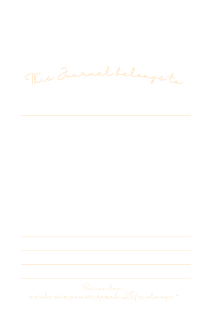 Lemonade Affirmation Journal